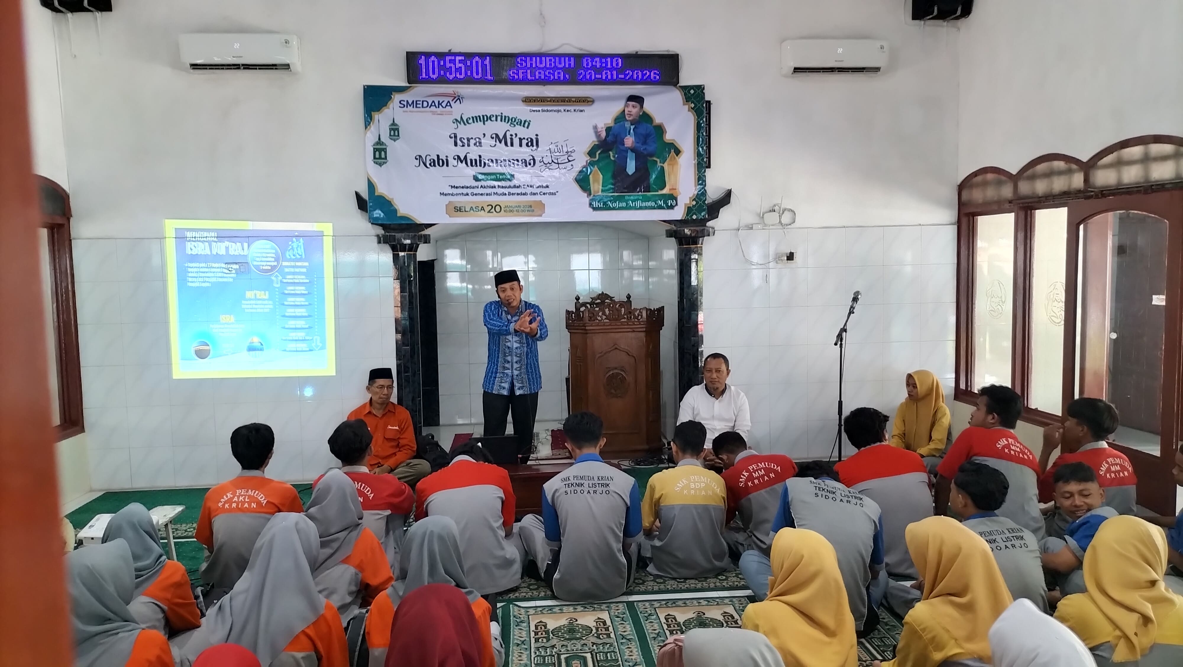 Masjid Sabilil Haq Gelar Kajian Isra Mikraj Bersama Siswa SMK Pemuda